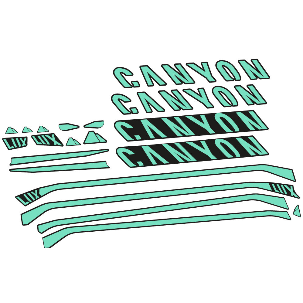 Aufkleber Canyon Lux CF 7 2021, Rahmen, Fahrradaufkleber Vinyl