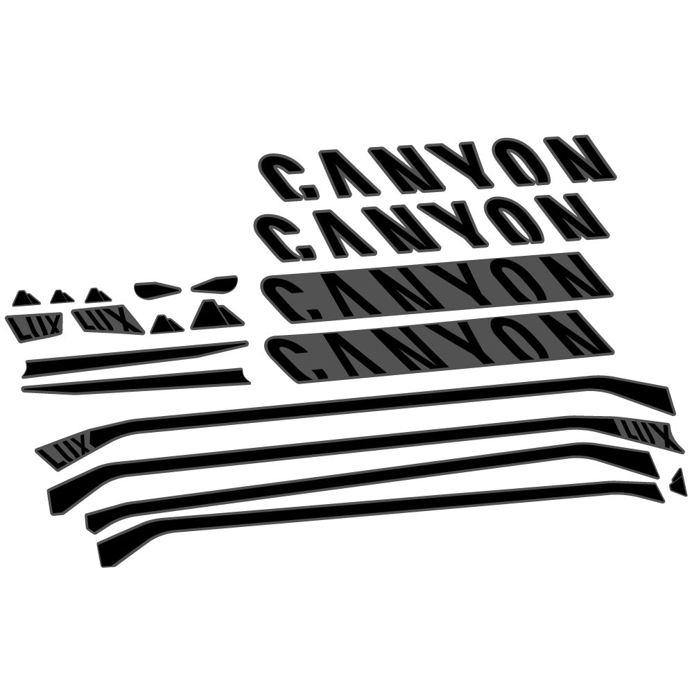 Aufkleber Canyon Lux CF 7 2021, Rahmen, Fahrradaufkleber Vinyl
