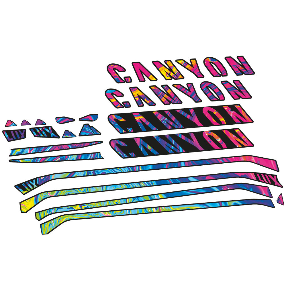 Aufkleber Canyon Lux CF 7 2021, Rahmen, Fahrradaufkleber Vinyl