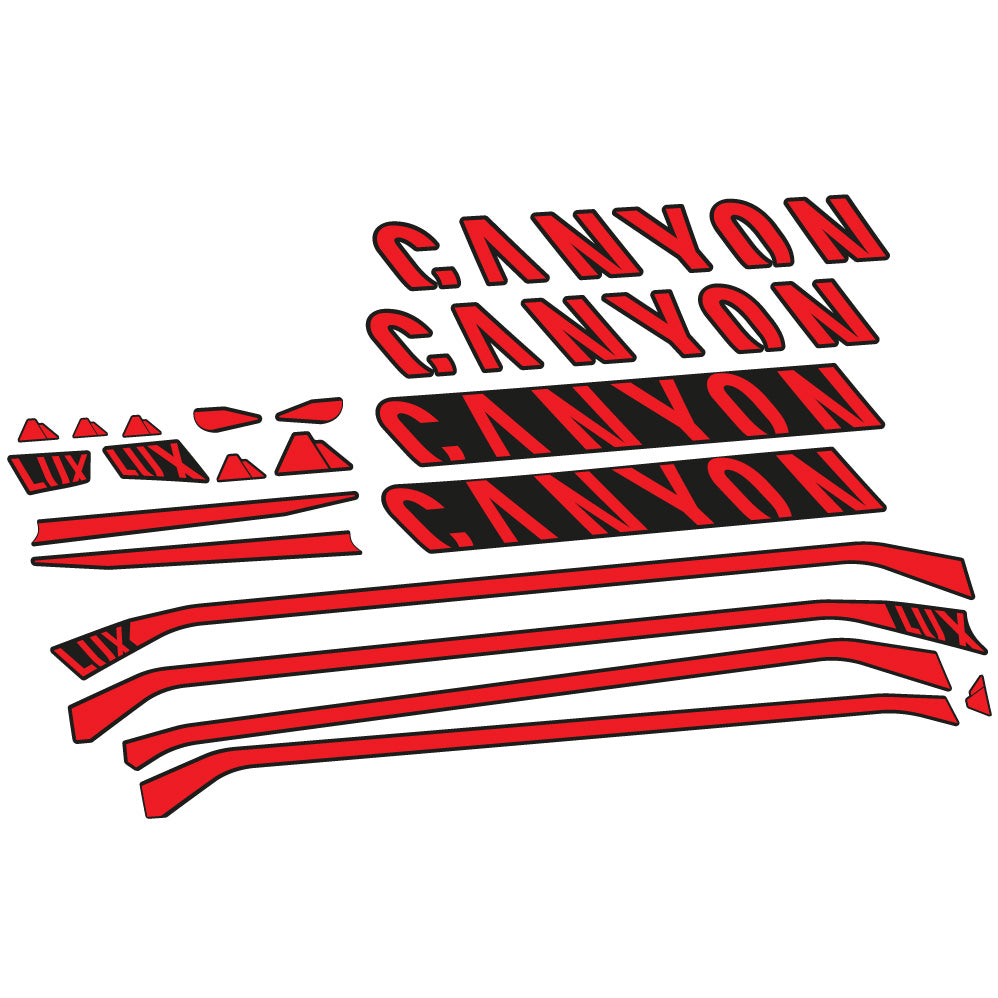 Aufkleber Canyon Lux CF 7 2021, Rahmen, Fahrradaufkleber Vinyl