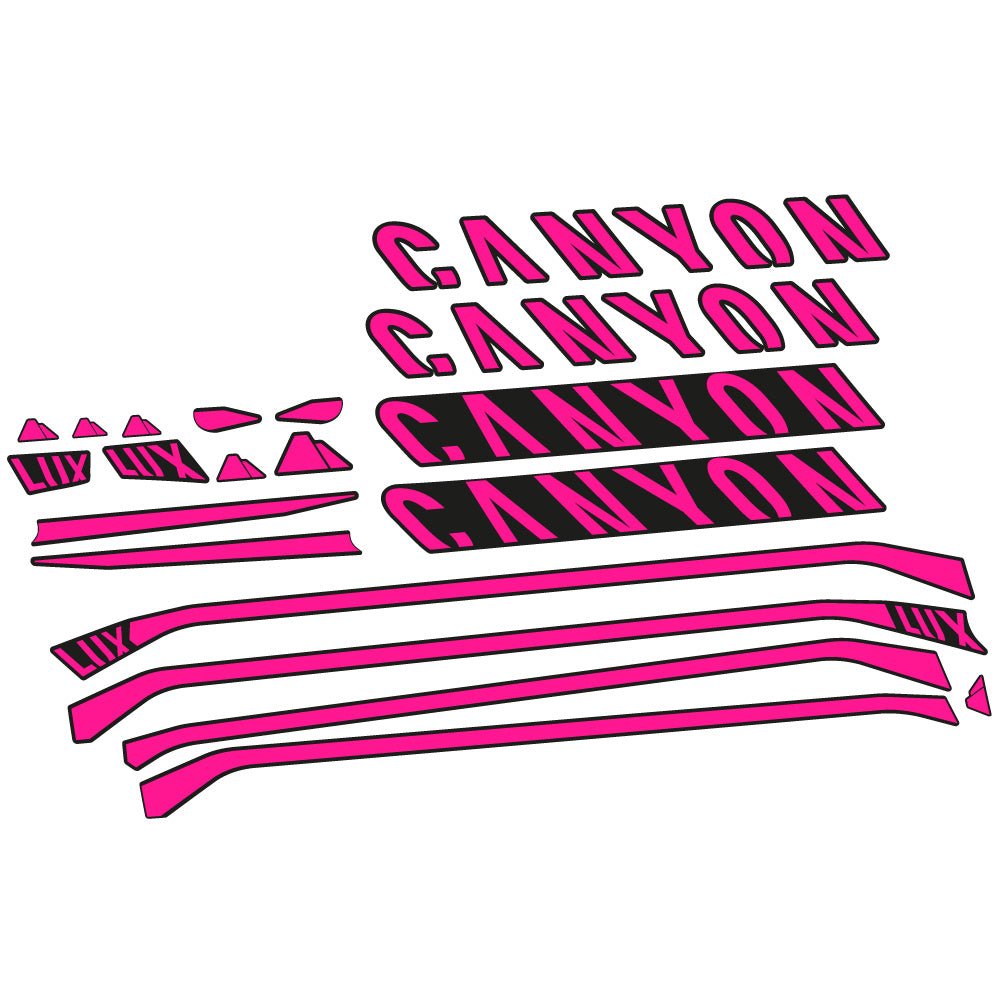 Aufkleber Canyon Lux CF 7 2021, Rahmen, Fahrradaufkleber Vinyl