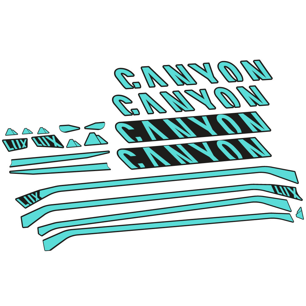 Aufkleber Canyon Lux CF 7 2021, Rahmen, Fahrradaufkleber Vinyl