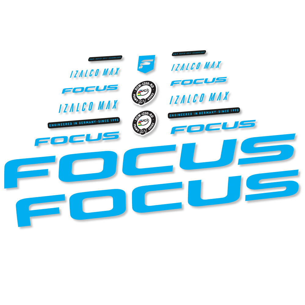 Decal Focus Izalco Max 9.7, Frame, bike sticker vinyl