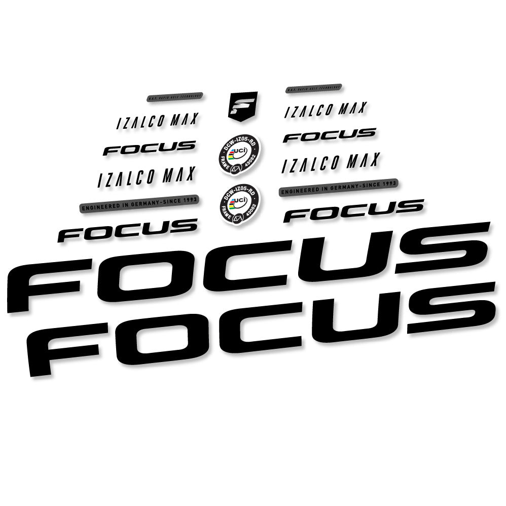 Decal Focus Izalco Max 9.7, Frame, bike sticker vinyl