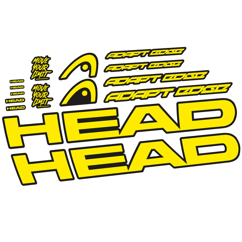 Aufkleber Head Adapt Edge III 2023, Rahmen, Fahrradaufkleber Vinyl