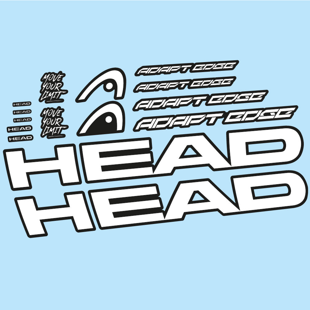 Aufkleber Head Adapt Edge III 2023, Rahmen, Fahrradaufkleber Vinyl