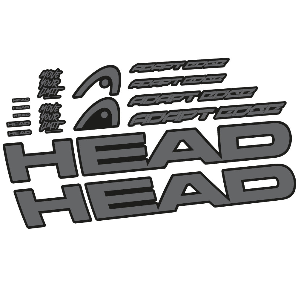 Aufkleber Head Adapt Edge III 2023, Rahmen, Fahrradaufkleber Vinyl