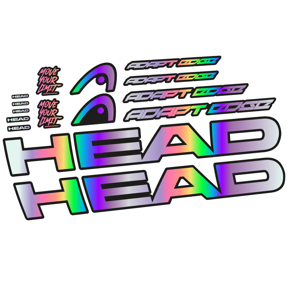 Aufkleber Head Adapt Edge III 2023, Rahmen, Fahrradaufkleber Vinyl