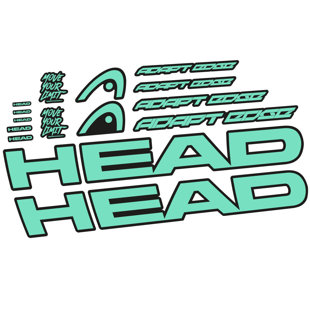 Aufkleber Head Adapt Edge III 2023, Rahmen, Fahrradaufkleber Vinyl