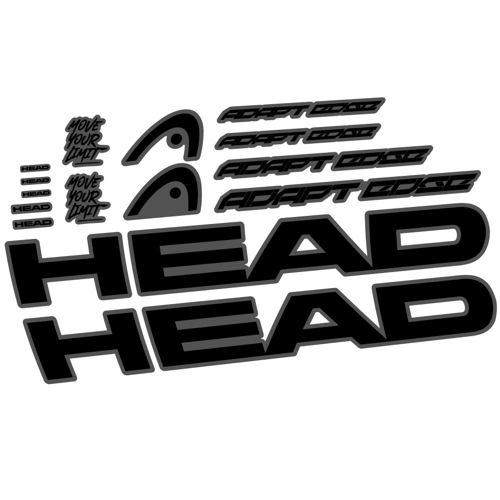 Aufkleber Head Adapt Edge III 2023, Rahmen, Fahrradaufkleber Vinyl