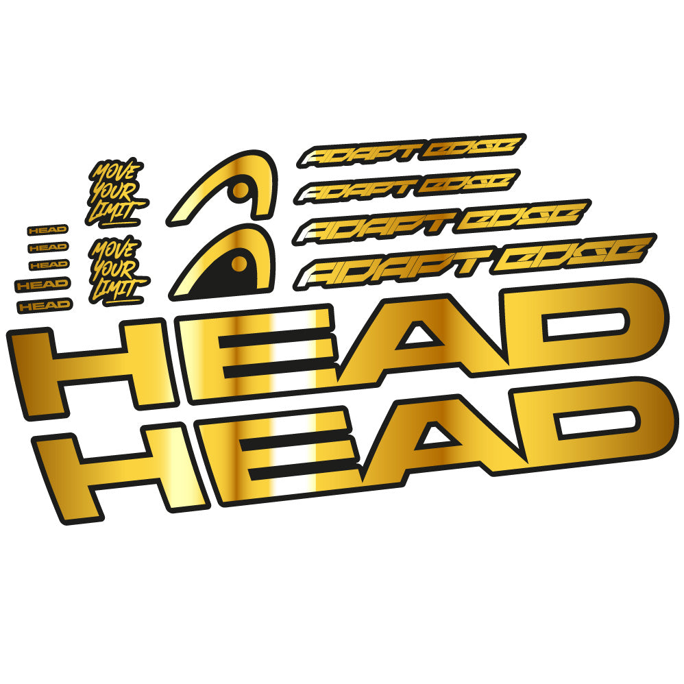 Aufkleber Head Adapt Edge III 2023, Rahmen, Fahrradaufkleber Vinyl