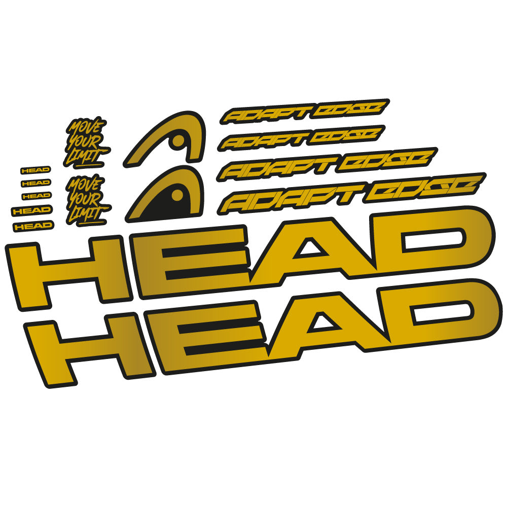 Aufkleber Head Adapt Edge III 2023, Rahmen, Fahrradaufkleber Vinyl