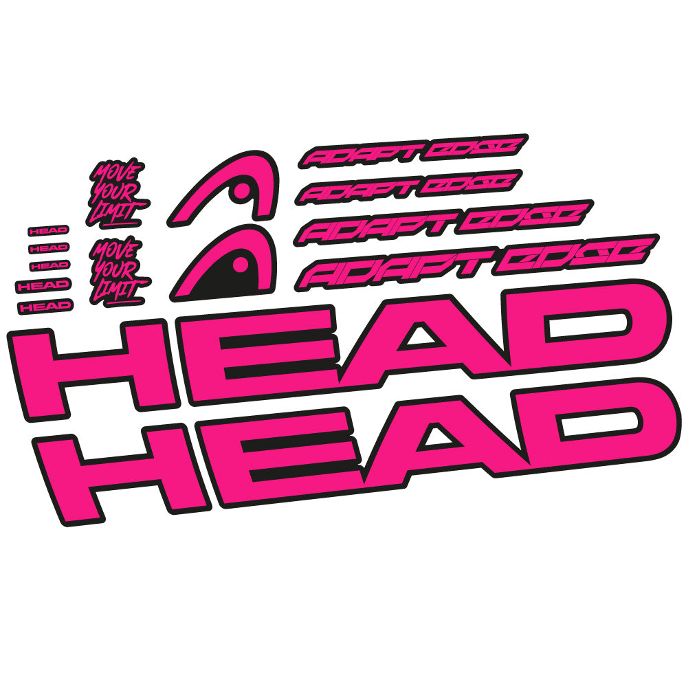 Aufkleber Head Adapt Edge III 2023, Rahmen, Fahrradaufkleber Vinyl