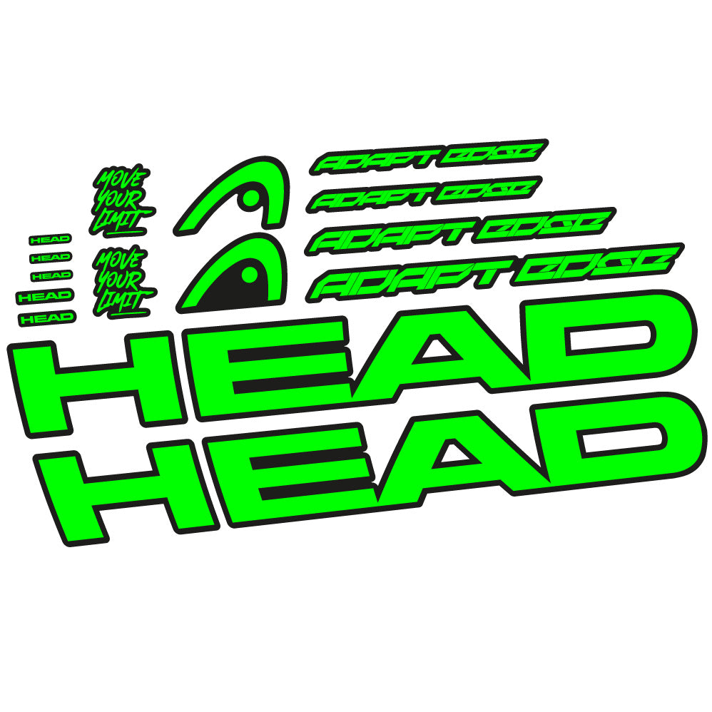 Aufkleber Head Adapt Edge III 2023, Rahmen, Fahrradaufkleber Vinyl