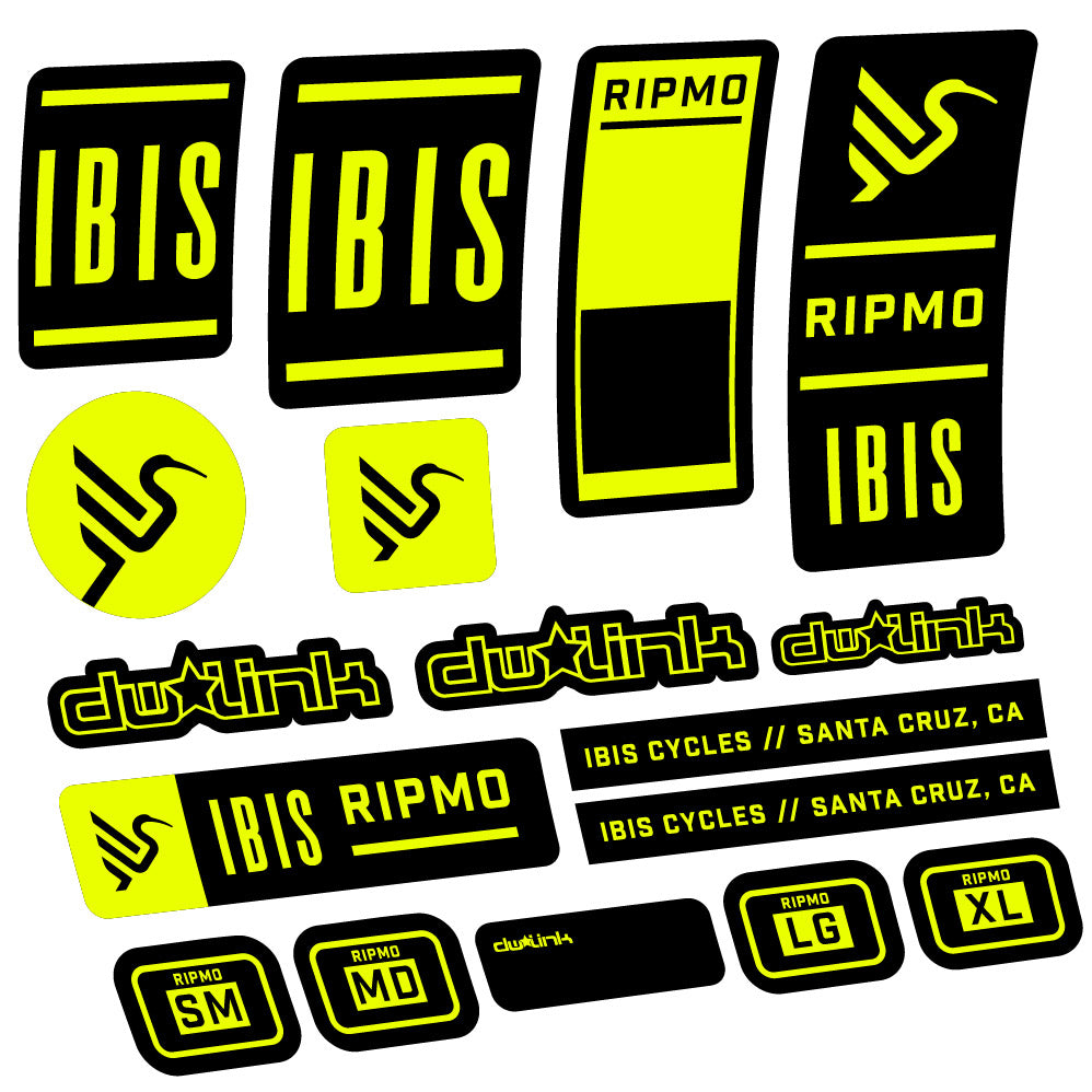 Aufkleber Ibis Ripmo V2, Rahmen, Fahrradaufkleber Vinyl