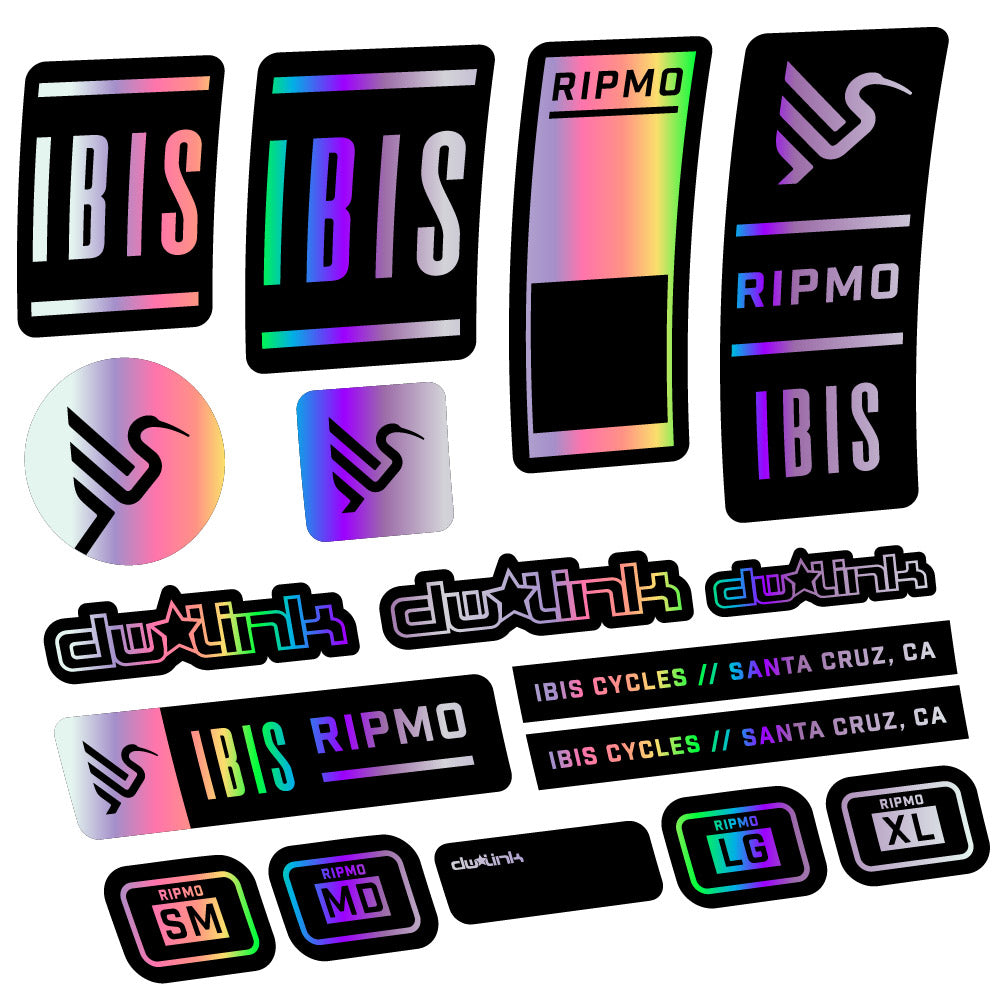 Aufkleber Ibis Ripmo V2, Rahmen, Fahrradaufkleber Vinyl