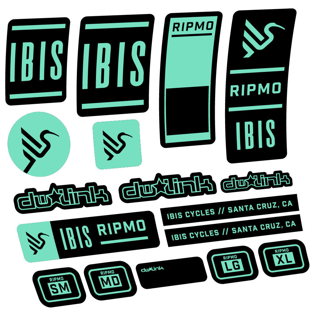 Aufkleber Ibis Ripmo V2, Rahmen, Fahrradaufkleber Vinyl