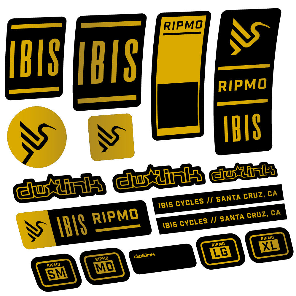Aufkleber Ibis Ripmo V2, Rahmen, Fahrradaufkleber Vinyl