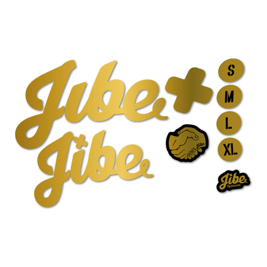 Gold decal for Jibe Doromichi 2022-2026 frame – bike sticker vinyl