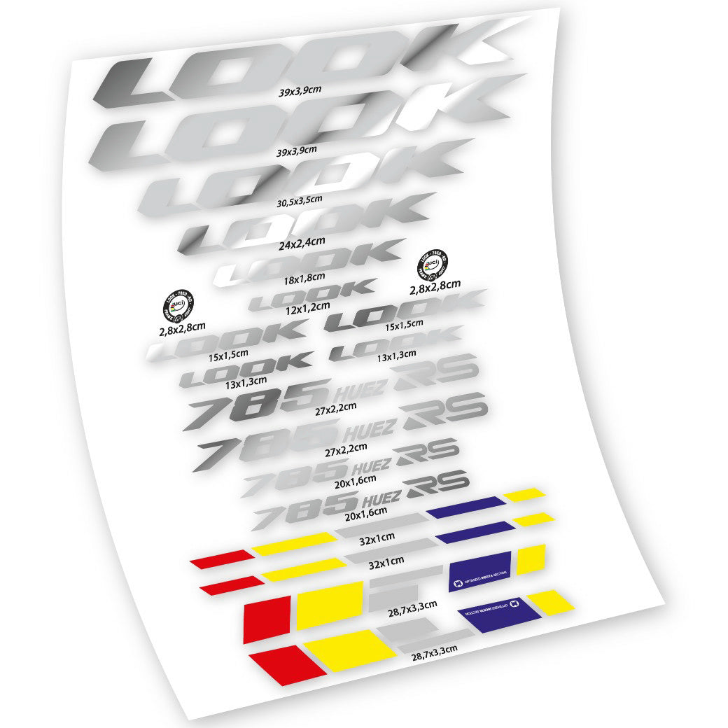 Aufkleber, Look 785 Huez RS, Rahmen, Fahrradaufkleber Vinyl