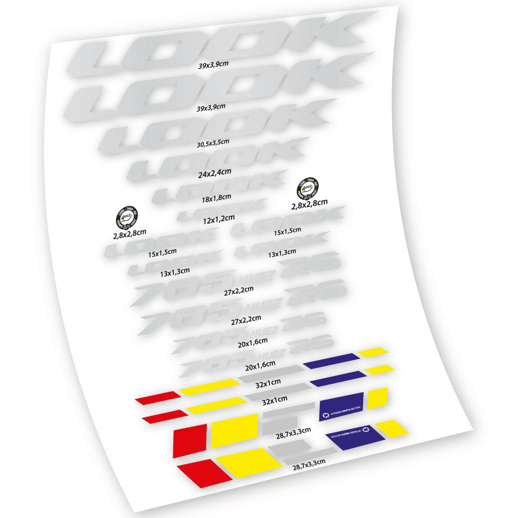 Aufkleber, Look 785 Huez RS, Rahmen, Fahrradaufkleber Vinyl