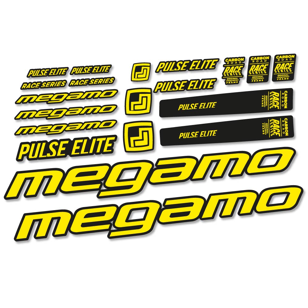 Aufkleber Megamo Pulse Elite 2022, Rahmen, Fahrradaufkleber Vinyl