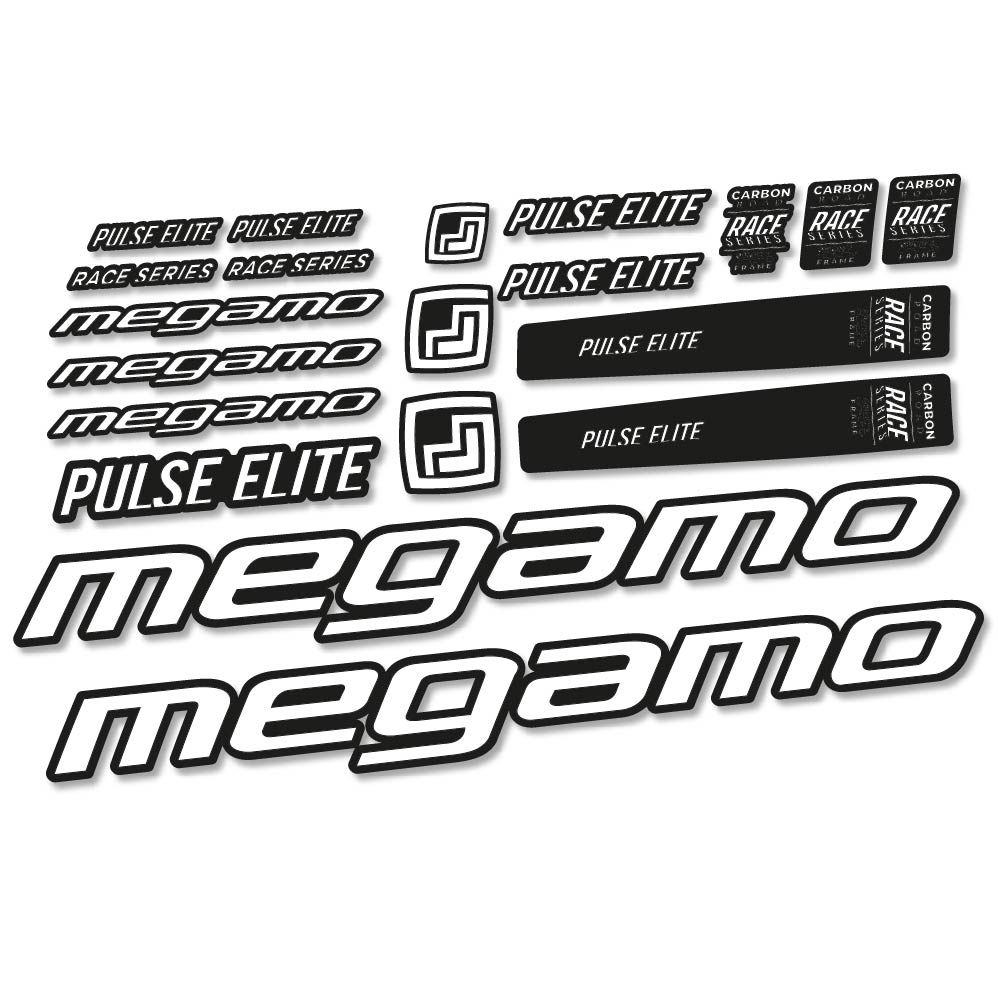 Aufkleber Megamo Pulse Elite 2022, Rahmen, Fahrradaufkleber Vinyl