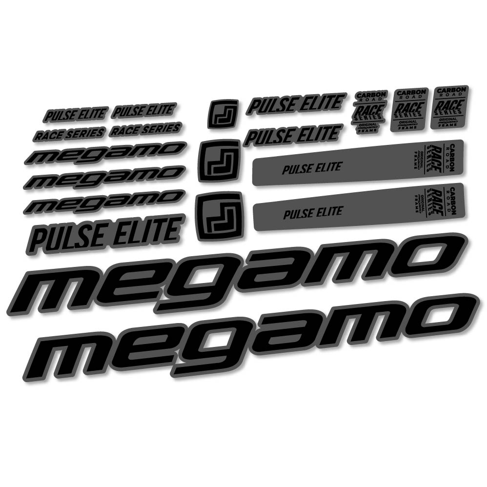 Aufkleber Megamo Pulse Elite 2022, Rahmen, Fahrradaufkleber Vinyl