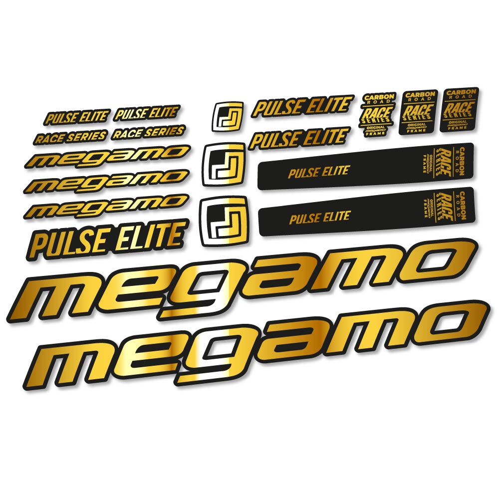 Aufkleber Megamo Pulse Elite 2022, Rahmen, Fahrradaufkleber Vinyl