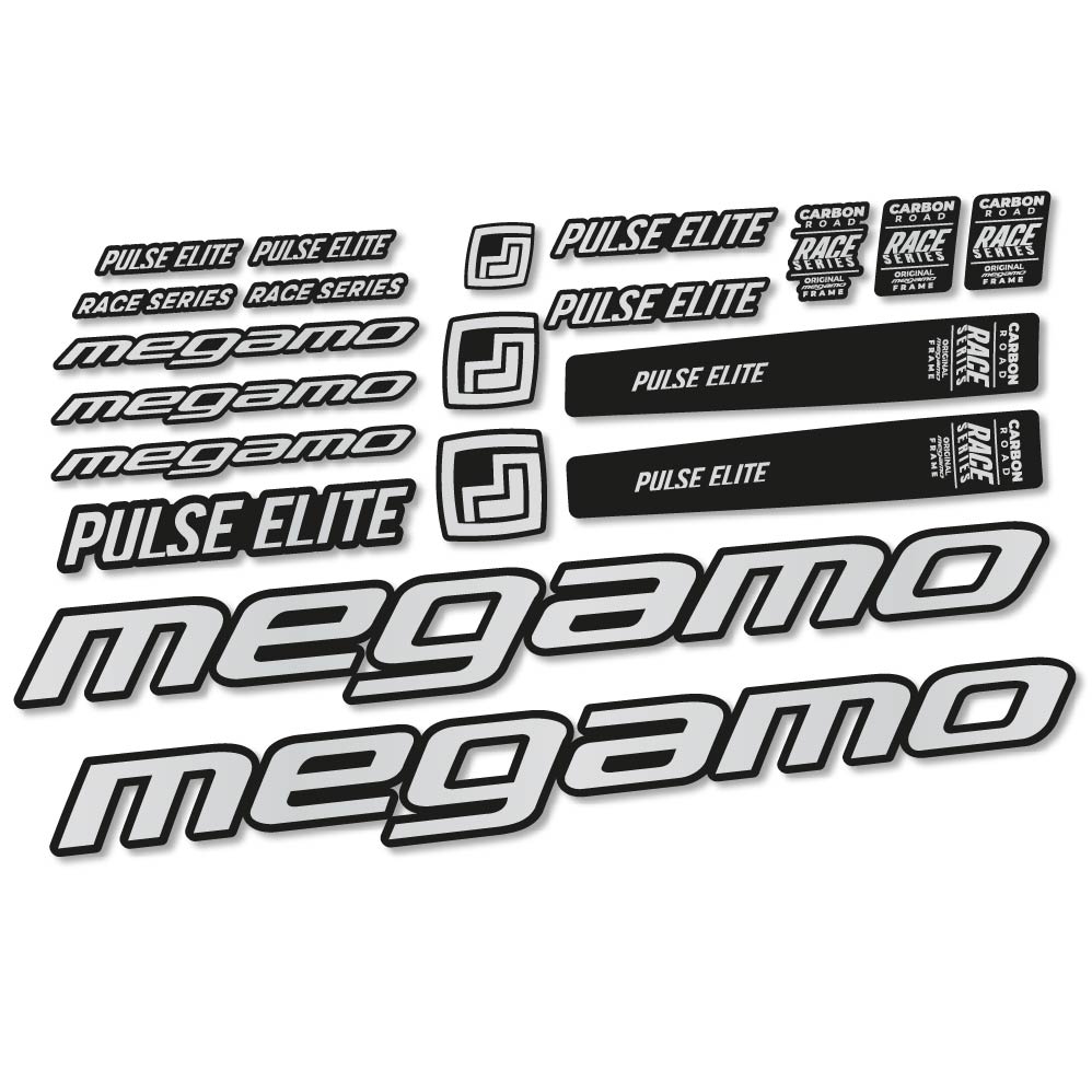Aufkleber Megamo Pulse Elite 2022, Rahmen, Fahrradaufkleber Vinyl