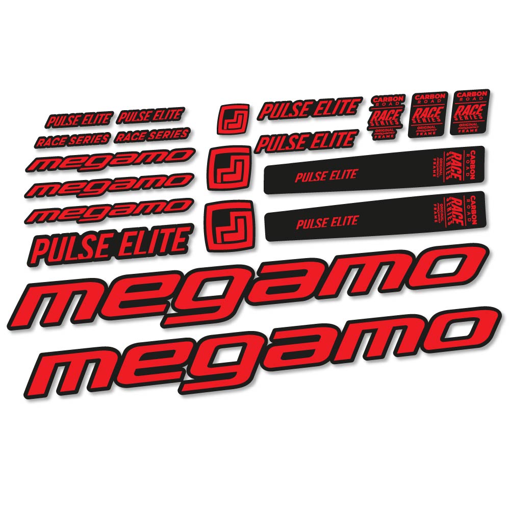 Aufkleber Megamo Pulse Elite 2022, Rahmen, Fahrradaufkleber Vinyl