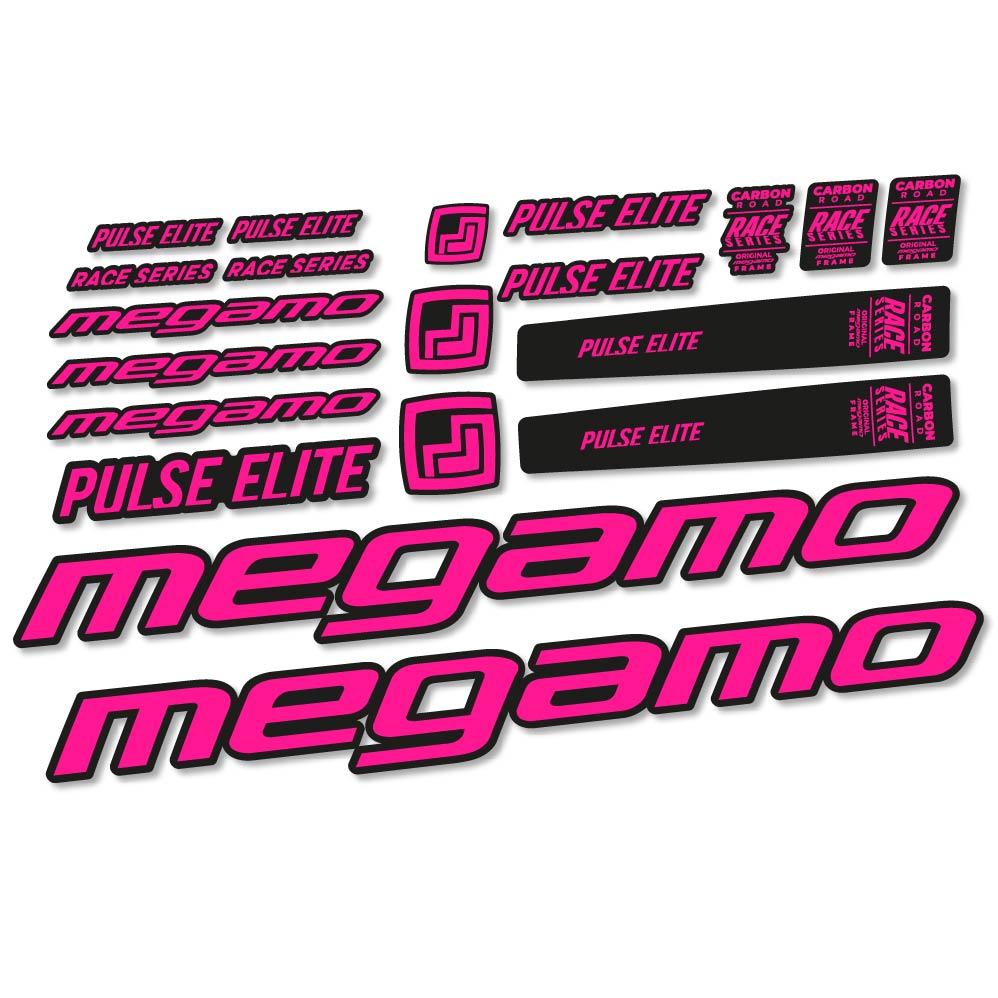 Aufkleber Megamo Pulse Elite 2022, Rahmen, Fahrradaufkleber Vinyl