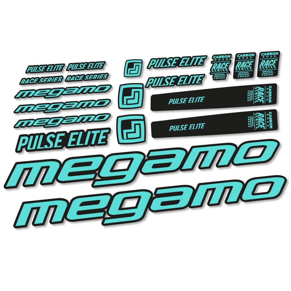 Aufkleber Megamo Pulse Elite 2022, Rahmen, Fahrradaufkleber Vinyl