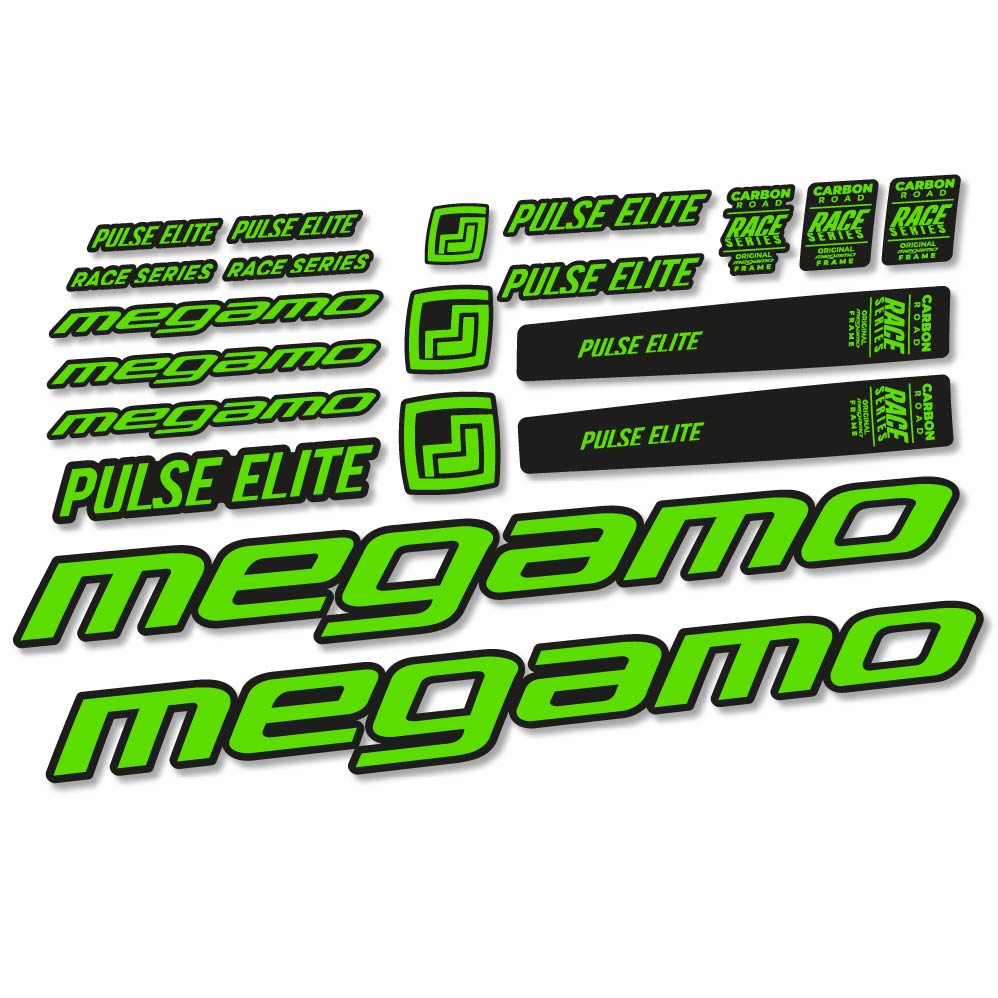 Aufkleber Megamo Pulse Elite 2022, Rahmen, Fahrradaufkleber Vinyl