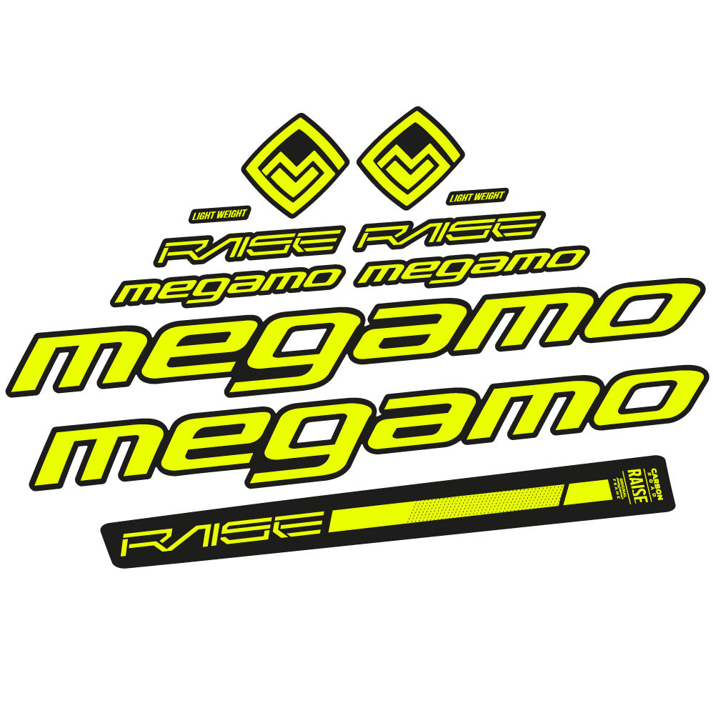 Aufkleber Megamo Raise 10 2020, Rahmen, Fahrradaufkleber Vinyl