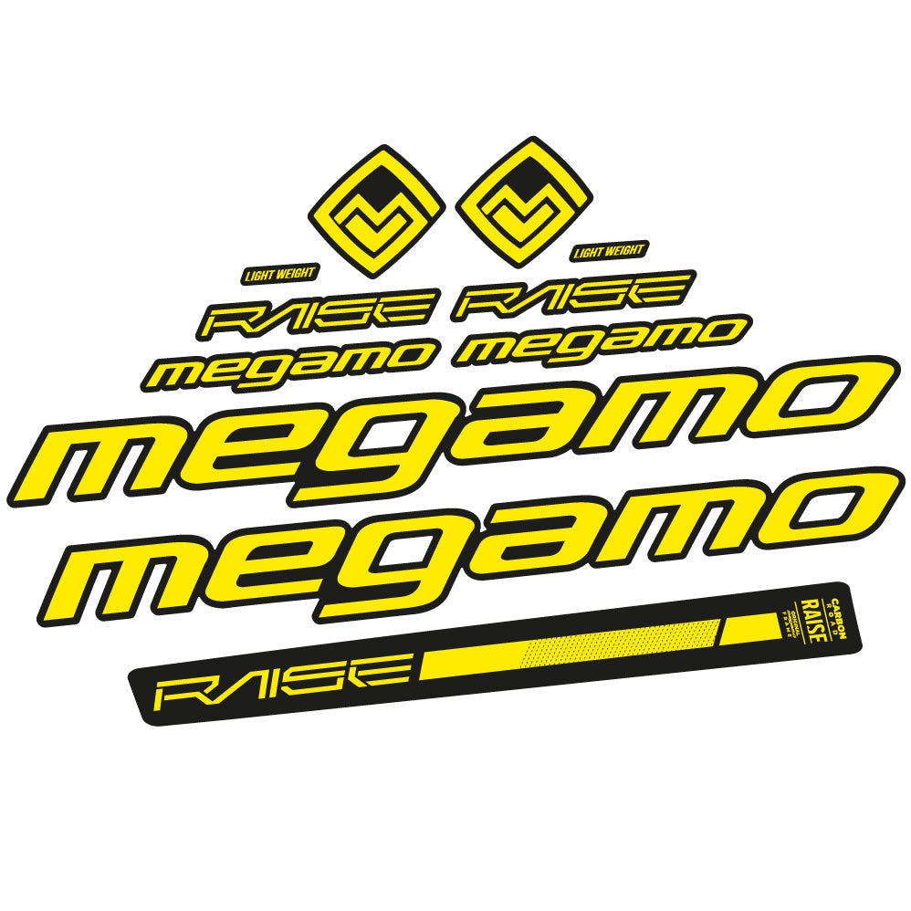 Aufkleber Megamo Raise 10 2020, Rahmen, Fahrradaufkleber Vinyl