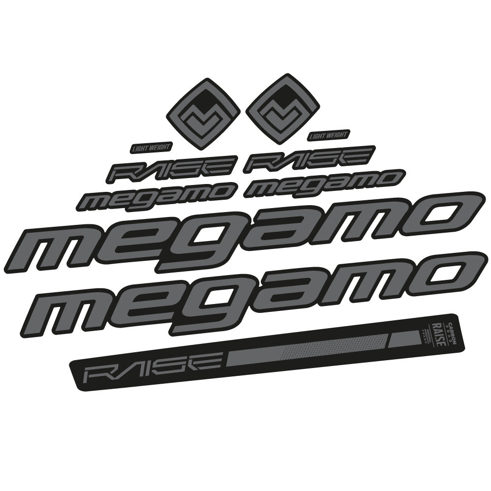 Aufkleber Megamo Raise 10 2020, Rahmen, Fahrradaufkleber Vinyl