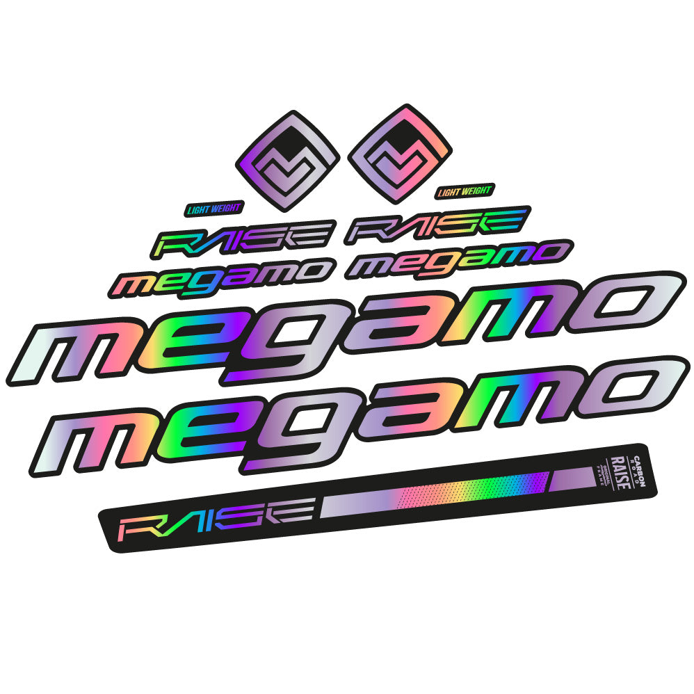 Aufkleber Megamo Raise 10 2020, Rahmen, Fahrradaufkleber Vinyl