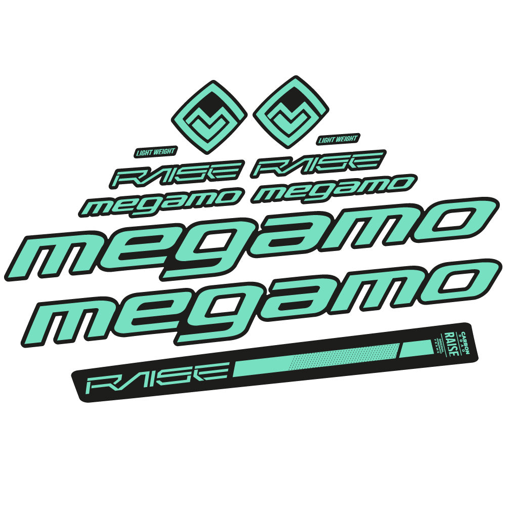 Aufkleber Megamo Raise 10 2020, Rahmen, Fahrradaufkleber Vinyl