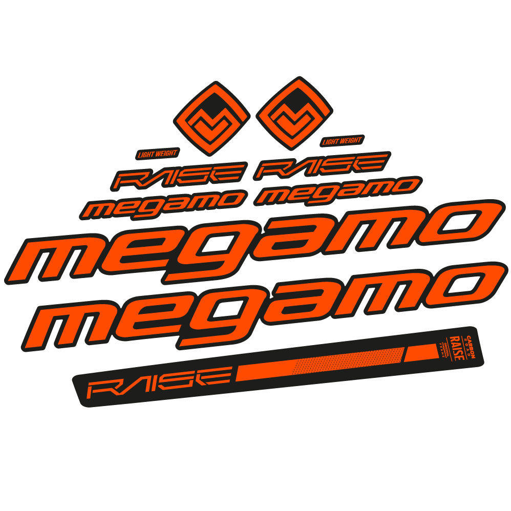 Aufkleber Megamo Raise 10 2020, Rahmen, Fahrradaufkleber Vinyl