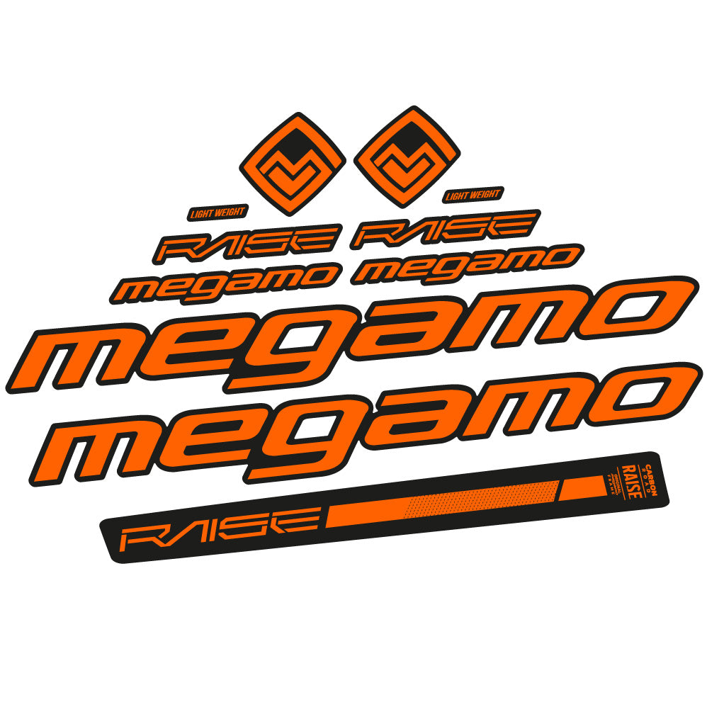 Aufkleber Megamo Raise 10 2020, Rahmen, Fahrradaufkleber Vinyl