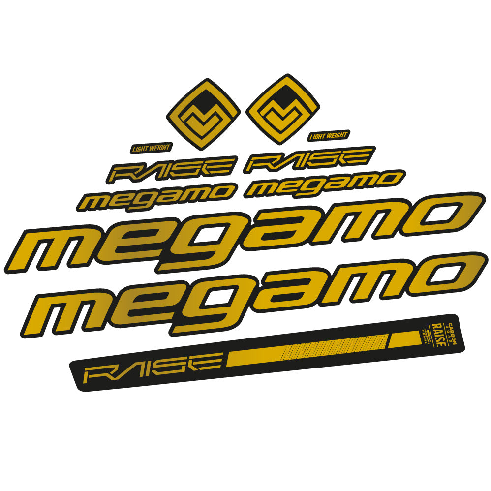 Aufkleber Megamo Raise 10 2020, Rahmen, Fahrradaufkleber Vinyl