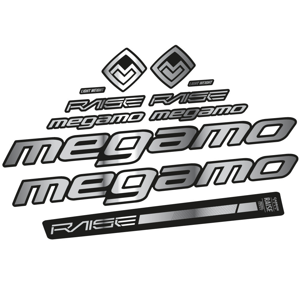 Aufkleber Megamo Raise 10 2020, Rahmen, Fahrradaufkleber Vinyl