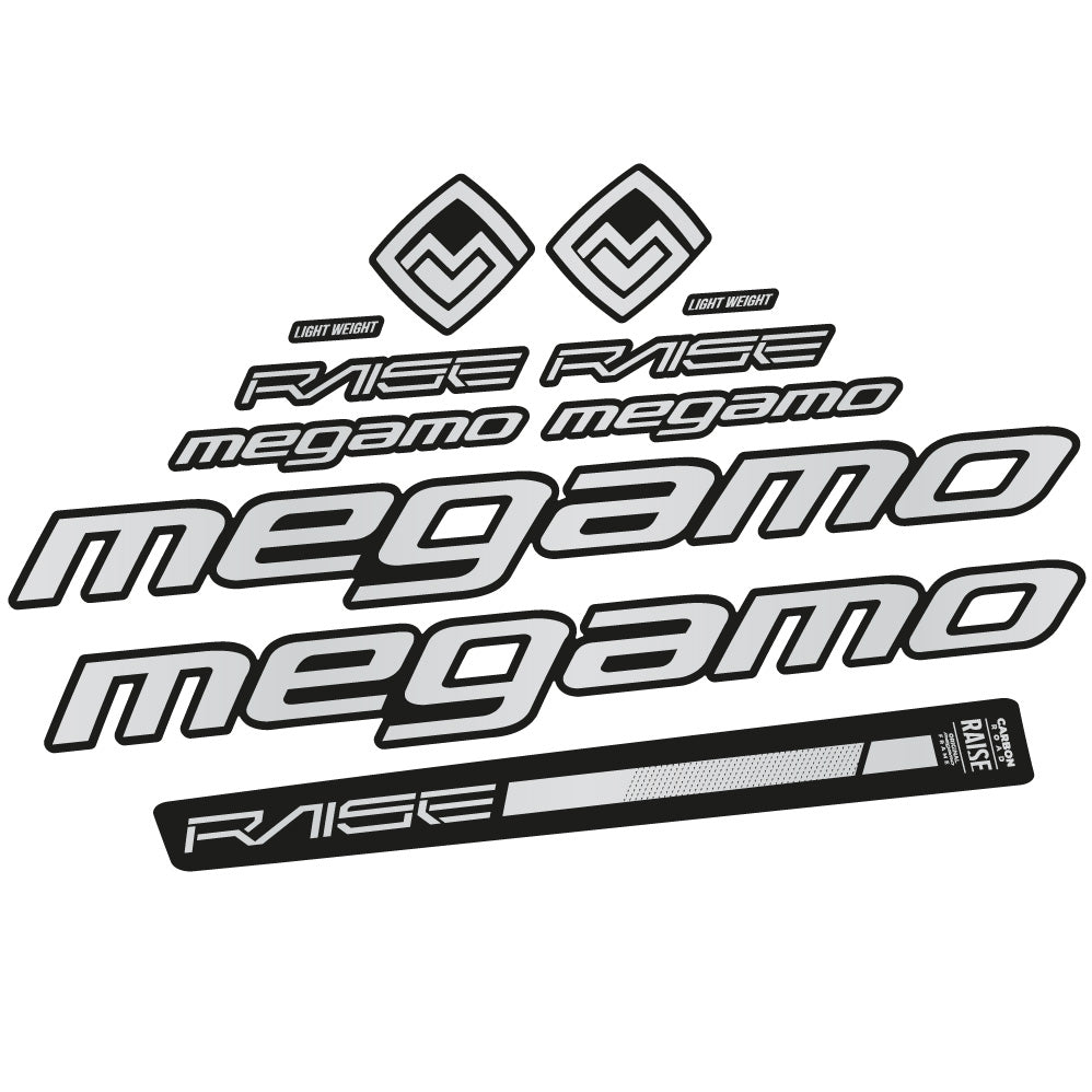 Aufkleber Megamo Raise 10 2020, Rahmen, Fahrradaufkleber Vinyl