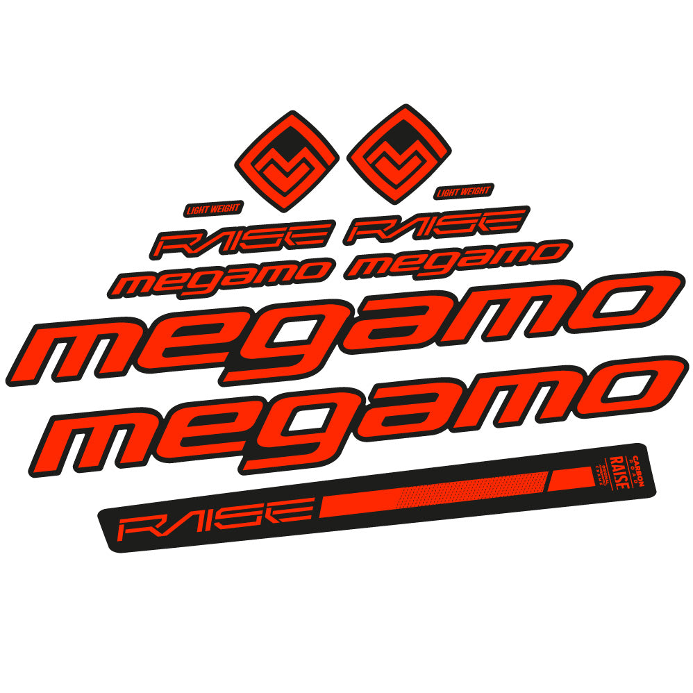 Aufkleber Megamo Raise 10 2020, Rahmen, Fahrradaufkleber Vinyl