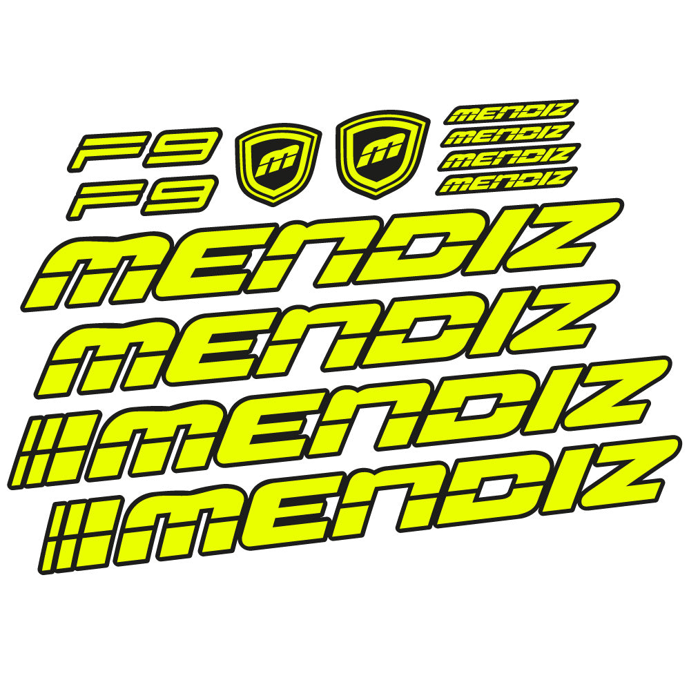 Aufkleber Mendiz F9 2021, Rahmen, Fahrradaufkleber Vinyl