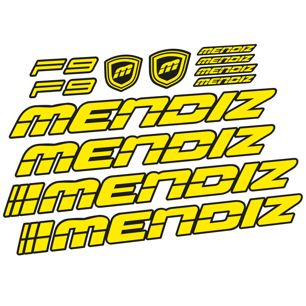 Aufkleber Mendiz F9 2021, Rahmen, Fahrradaufkleber Vinyl