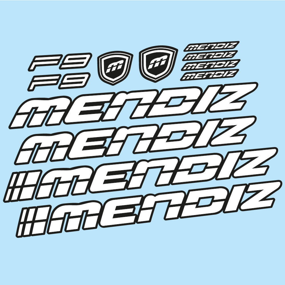 Aufkleber Mendiz F9 2021, Rahmen, Fahrradaufkleber Vinyl