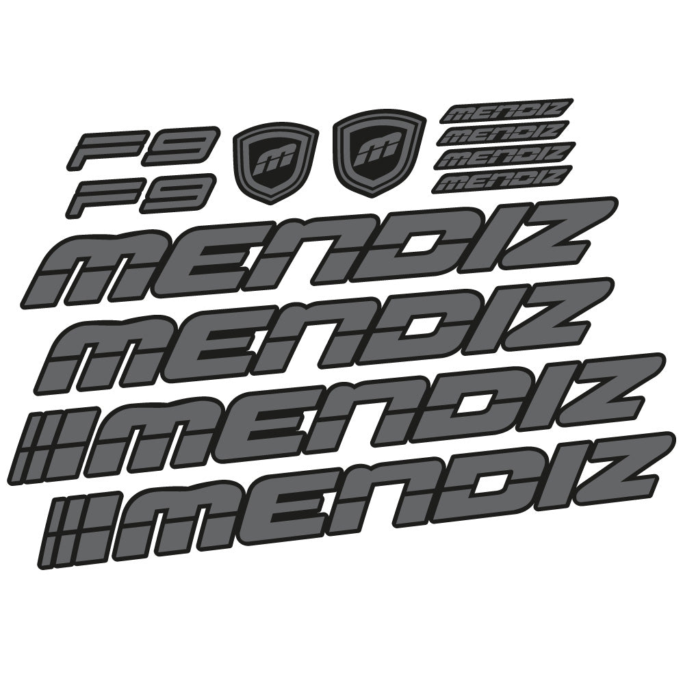 Aufkleber Mendiz F9 2021, Rahmen, Fahrradaufkleber Vinyl
