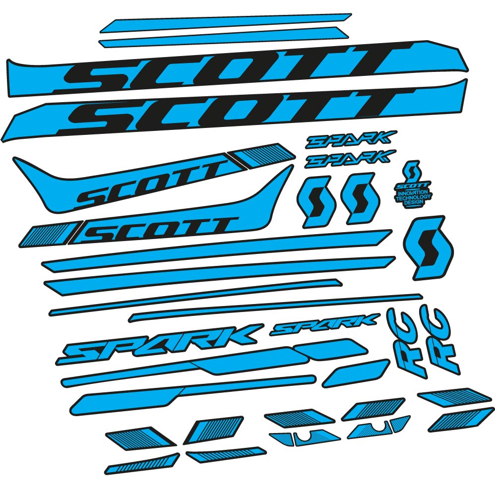 Aufkleber Scott Spark 930 2017, Rahmen, bicke Aufkleber Vinyl